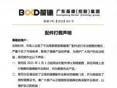 葆德空压机 配件打假声明！
