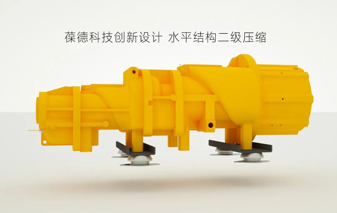 葆德epm-ii水平双级压缩空压机主机结构图